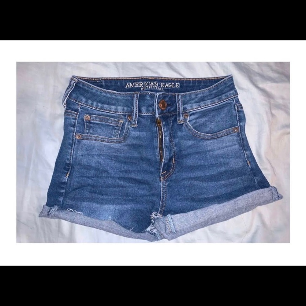 american eagle denim shorts